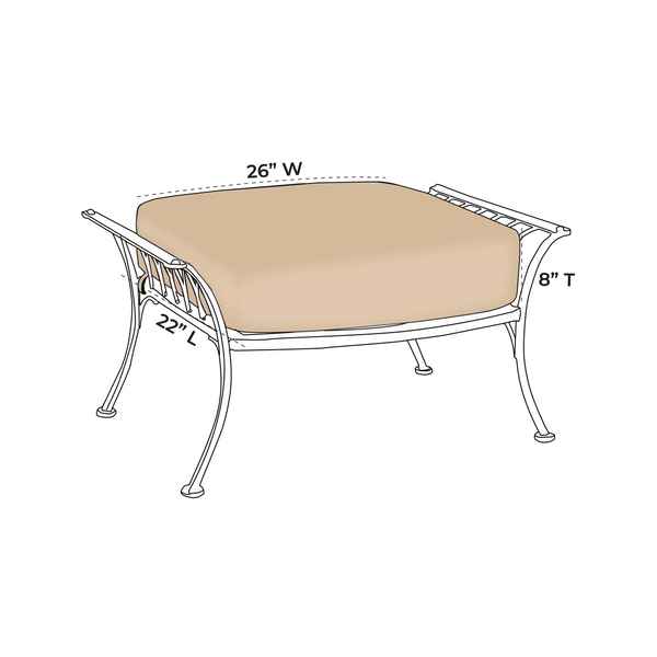 OW Lee Monterra Ottoman Replacement Cushions
