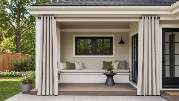 Sunbrella Outdoor Curtains: The Science of Fade-Resistant & Waterproof Drapes
