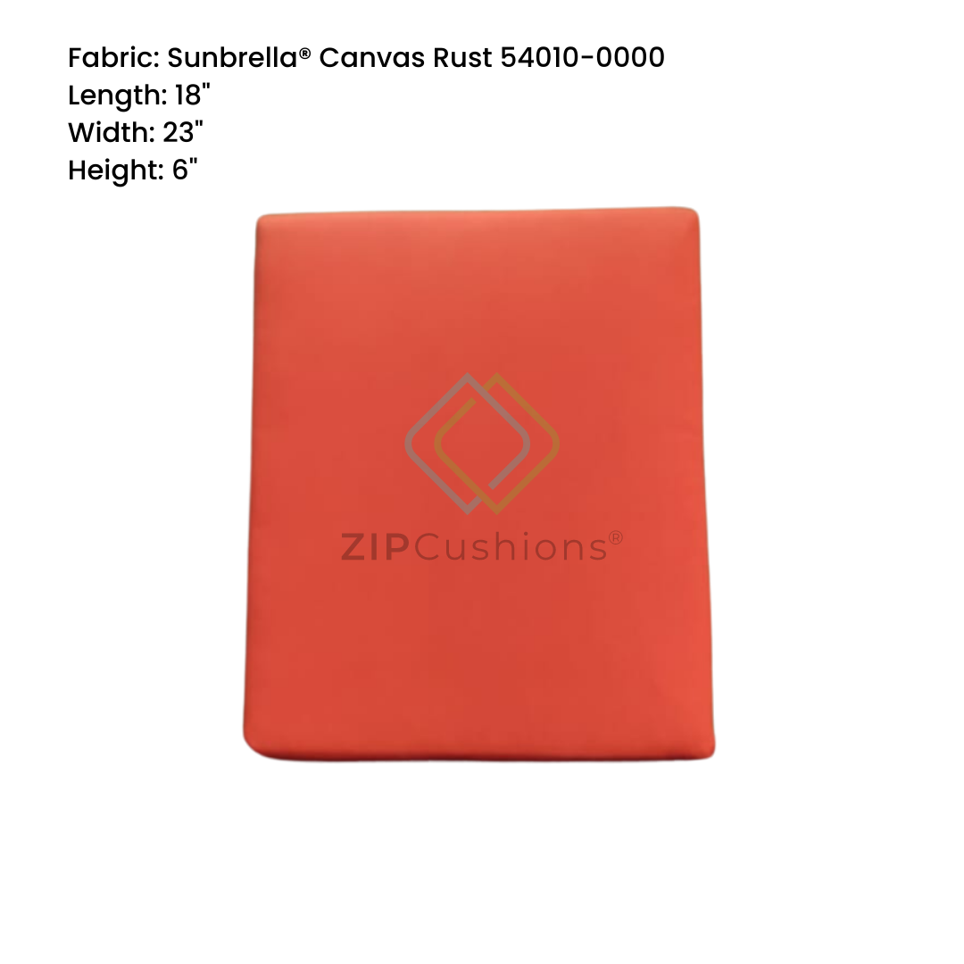 Sunbrella customized square cushion