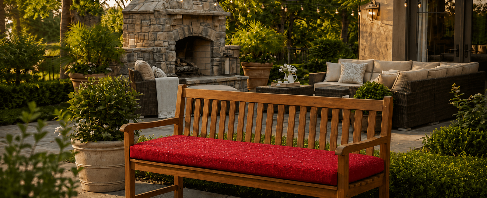 Weatherproof Outdoor Bench Cushions: The Quick Dry Foam & Fabrics Guide