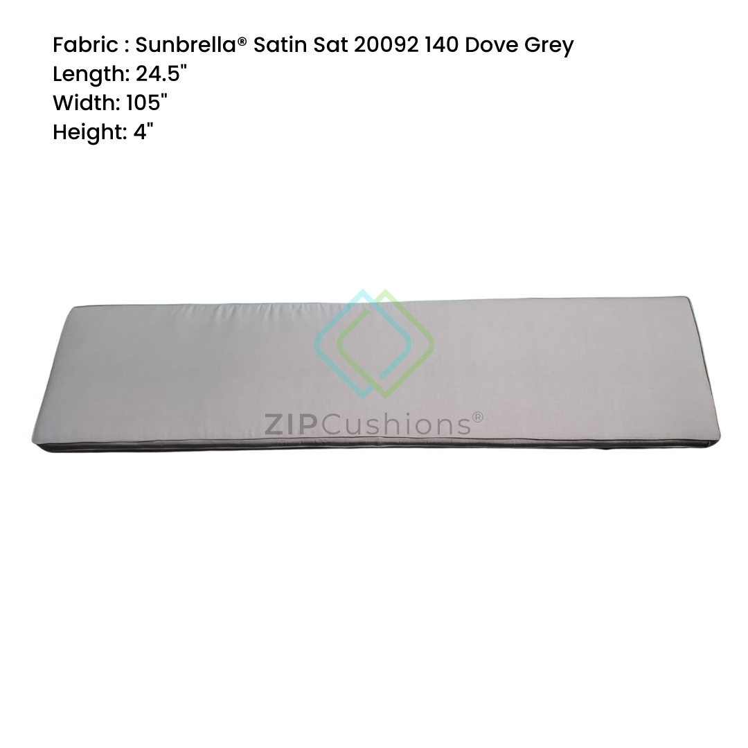 Customized rectangle gray colour cushion