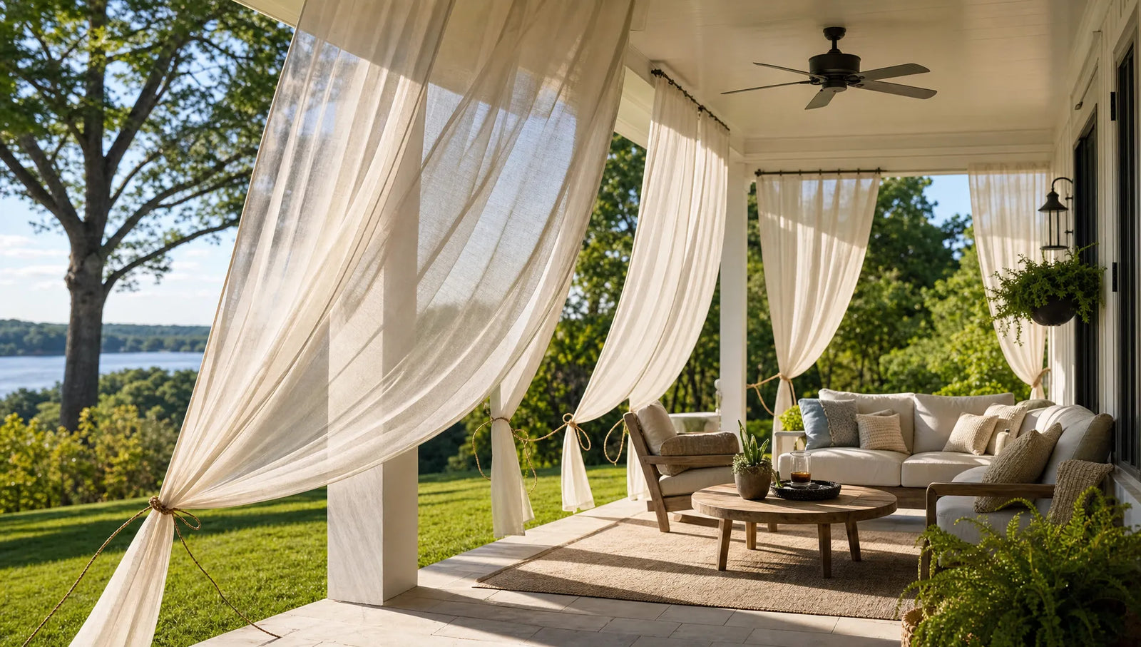 Outdoor Curtain Hardware & Windproofing: How to Secure Patio & Porch Drapes