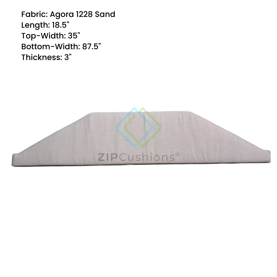 Trapezium shaped window side customized cushion