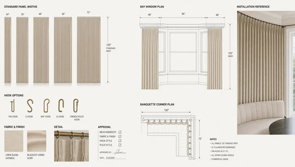 Flame Retardant Custom Curtains for Hospitality, Restaurants & Fire-Safe Commercial Patios