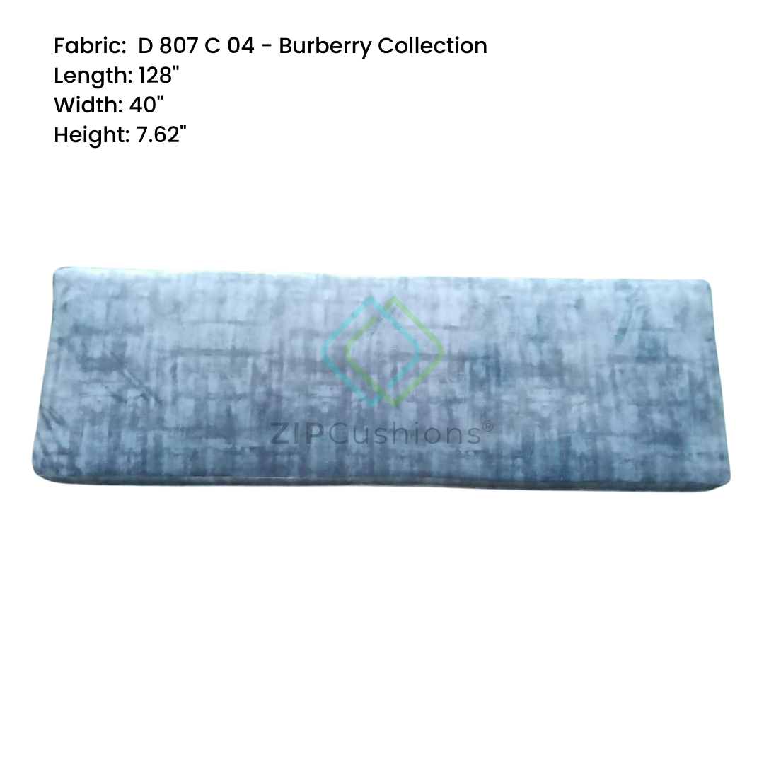 Customized blue rectangle shaped cushion