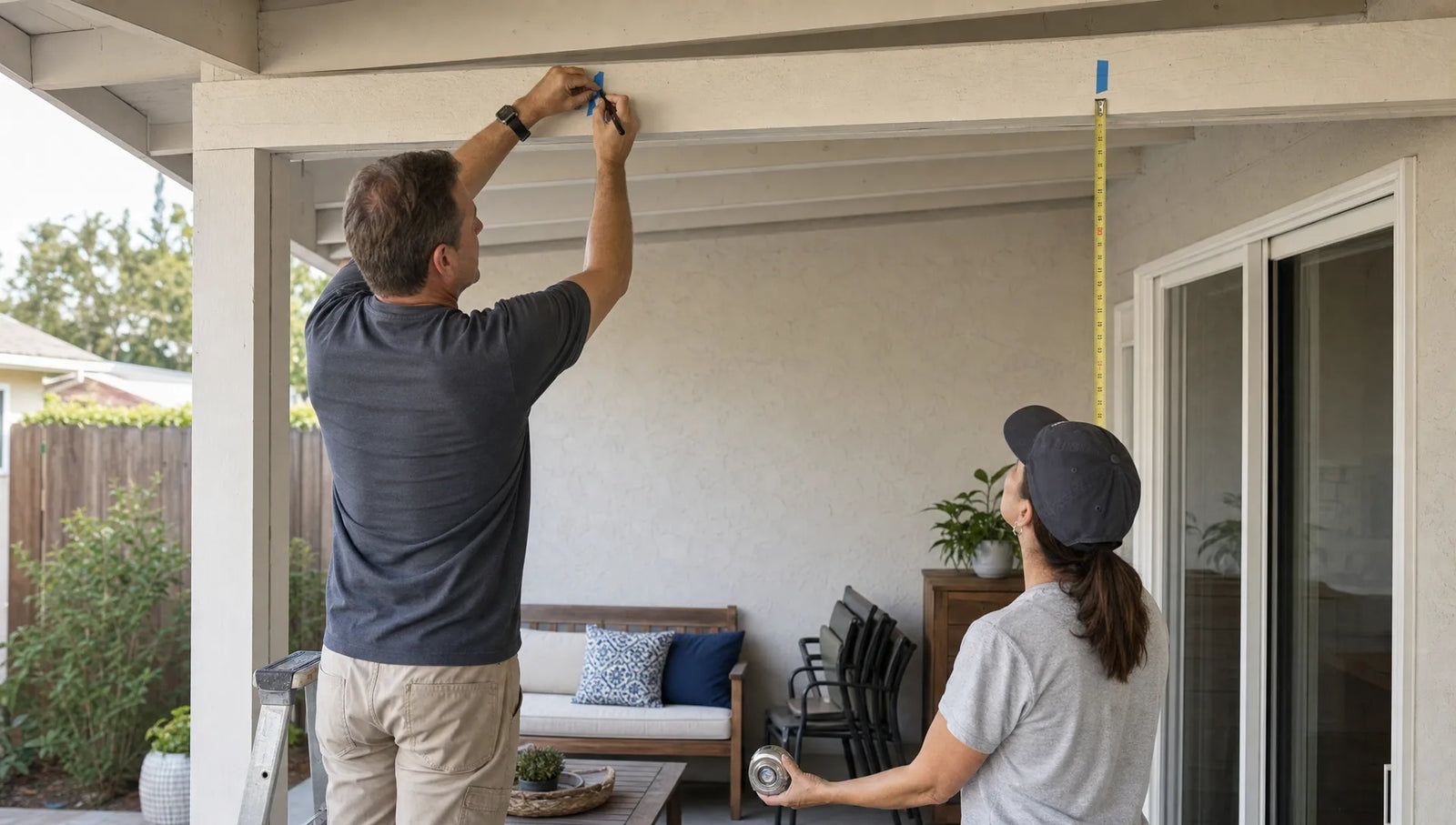 How to Measure Custom Curtains for Pergolas, Patios & Sliding Glass Doors