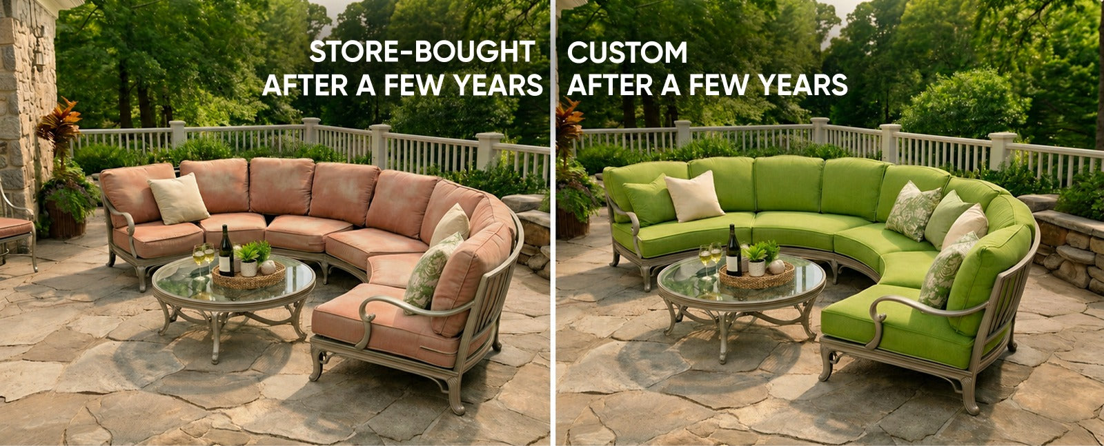 Custom Outdoor Cushions vs Store-Bought: Which Actually Lasts Longer?