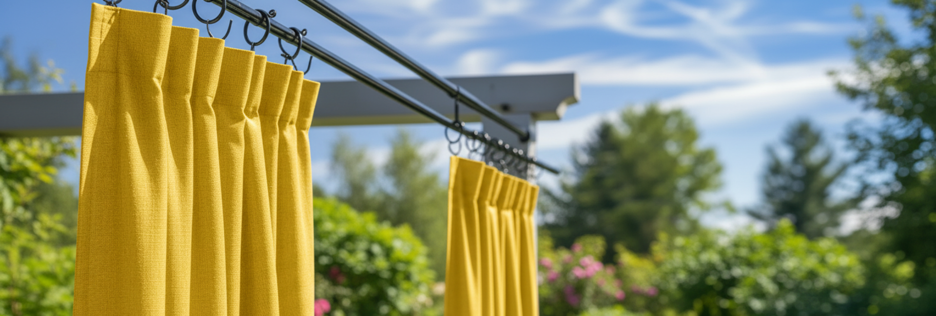 Outdoor Curtain Hardware: Rods, Hooks & Mounting Guide I ZIPCushions
