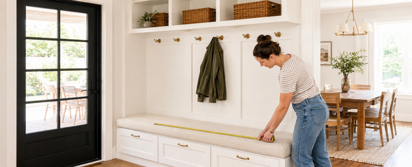 How to Measure Bench Cushions for Custom Entryways and Patios