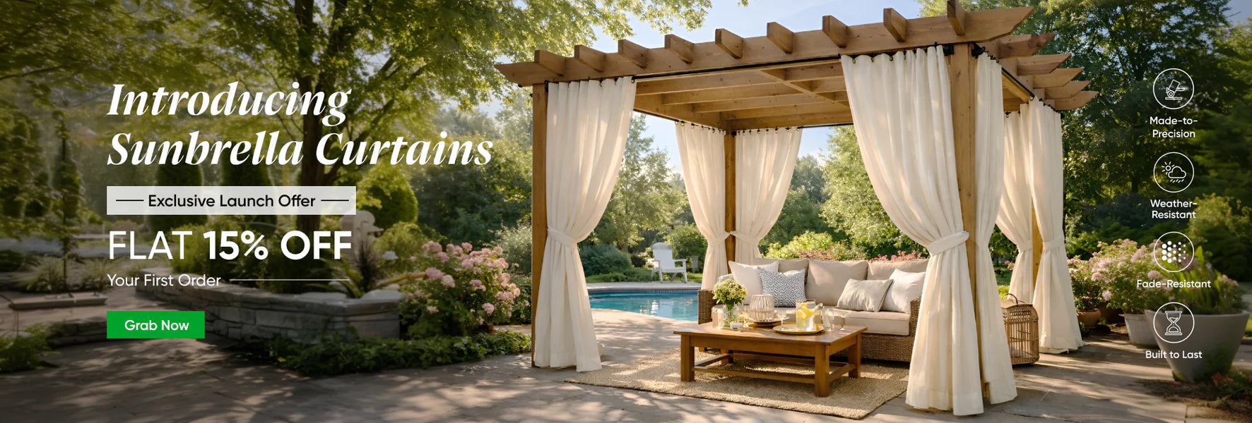 Custom Sunbrella Curtains