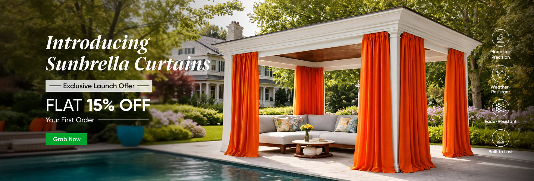 Custom Sunbrella Curtains