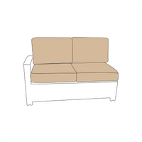 North Cape Cabo Left Arm Sectional Loveseat Cushions (4 Cushions)
