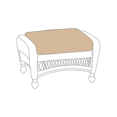North Cape Charleston/Port Royal Ottoman Cushion
