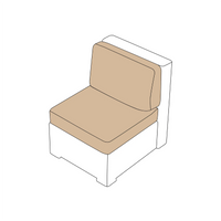 North Cape Malibu Armless Chair Cushions