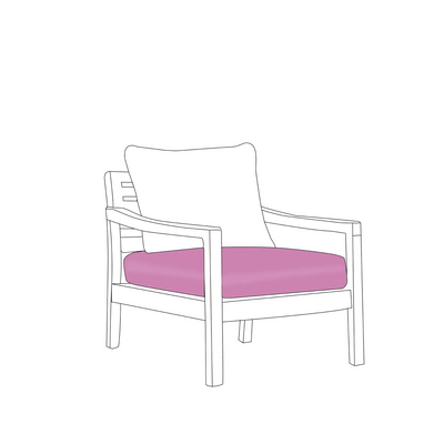 Square Outdoor Custom Cushions - Alternate image
