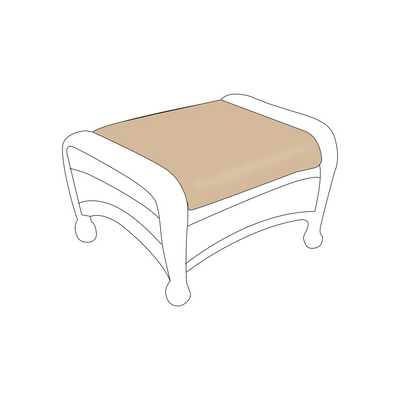 North Cape Wicker Classic Ottoman Cushion