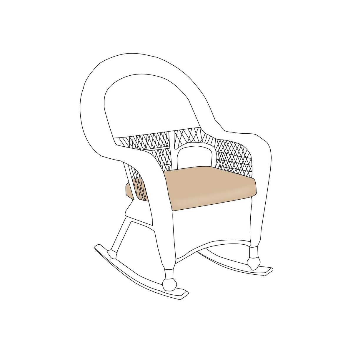 North Cape Rocker/Dining Chair Cushion | ZIPCushions