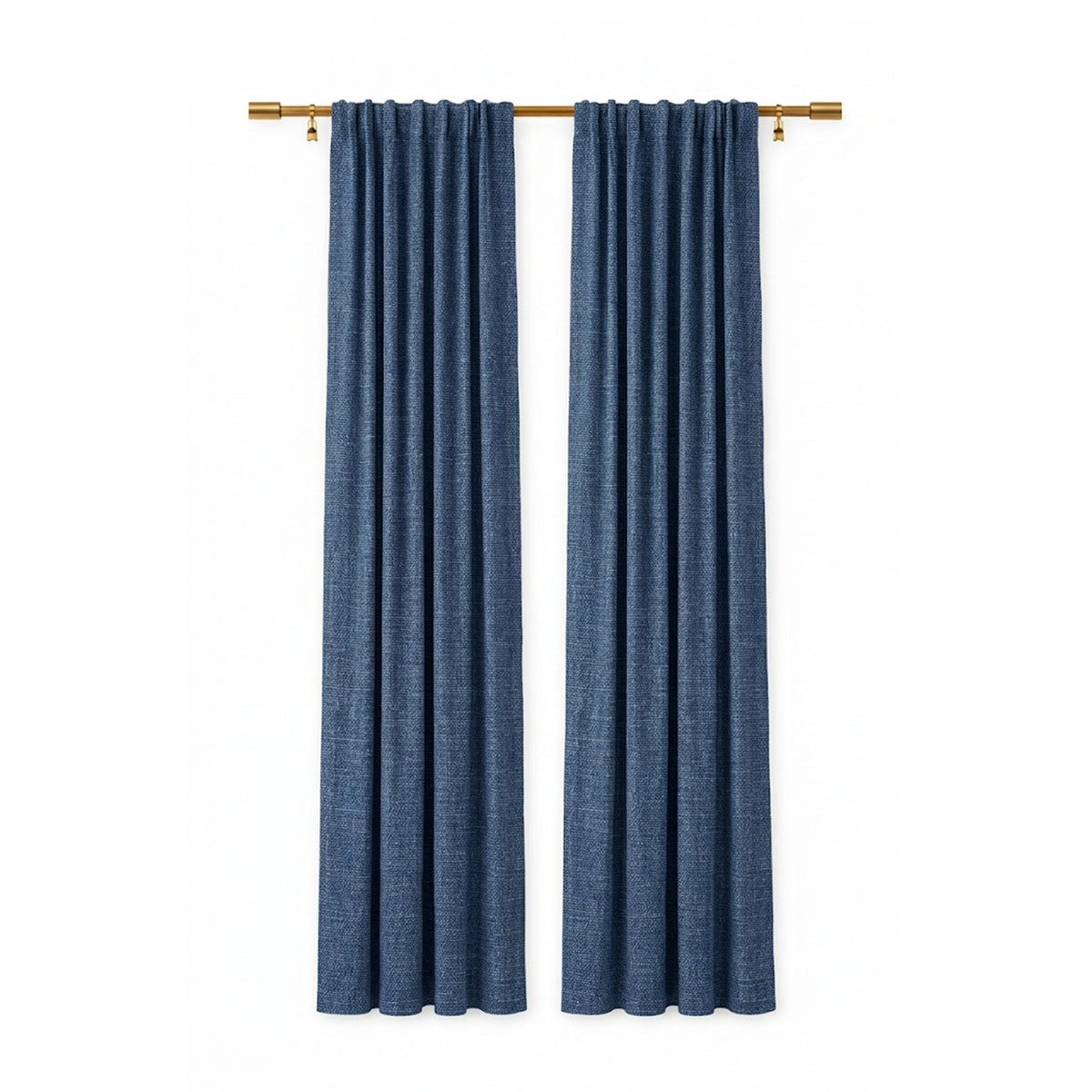 Indigo Eco-Woven Curtain - view 2