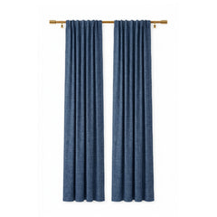 Indigo Eco-Woven Curtain - alternate view