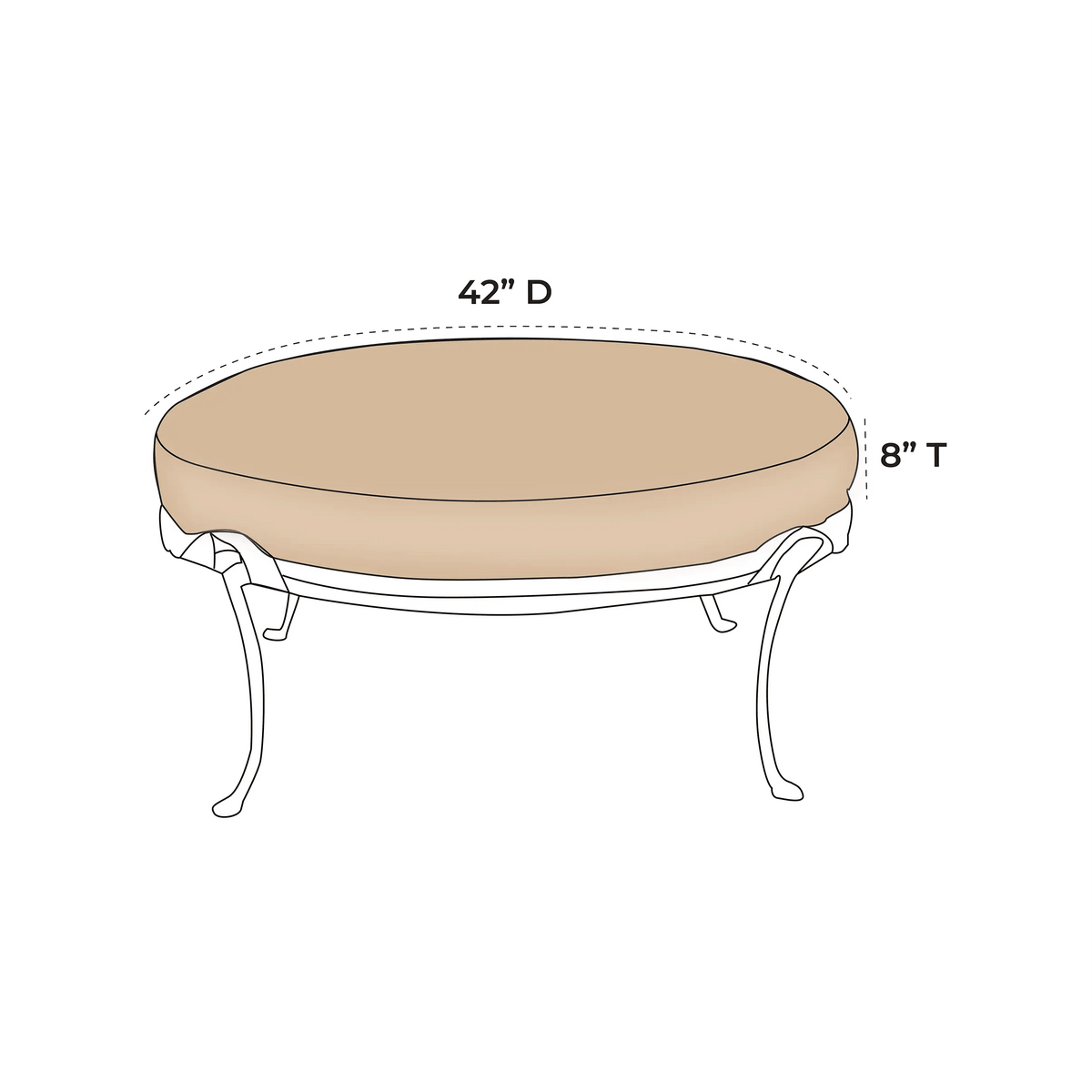 OW Lee Monterra Ottoman Replacement Cushions |  ZIPCushions