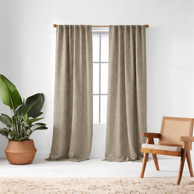 Linen Eco-Woven Curtain - Primary image