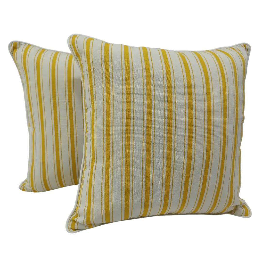 Striped Outdoor Pillow Covers (20x20, Set of 2) | ZIPCushions