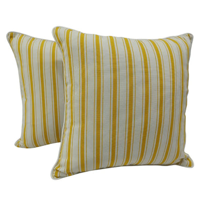 Striped Outdoor Pillow Covers (20x20, Set of 2)