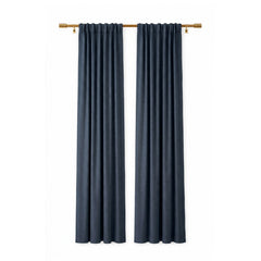 Navy Eco-Woven Curtain - alternate view
