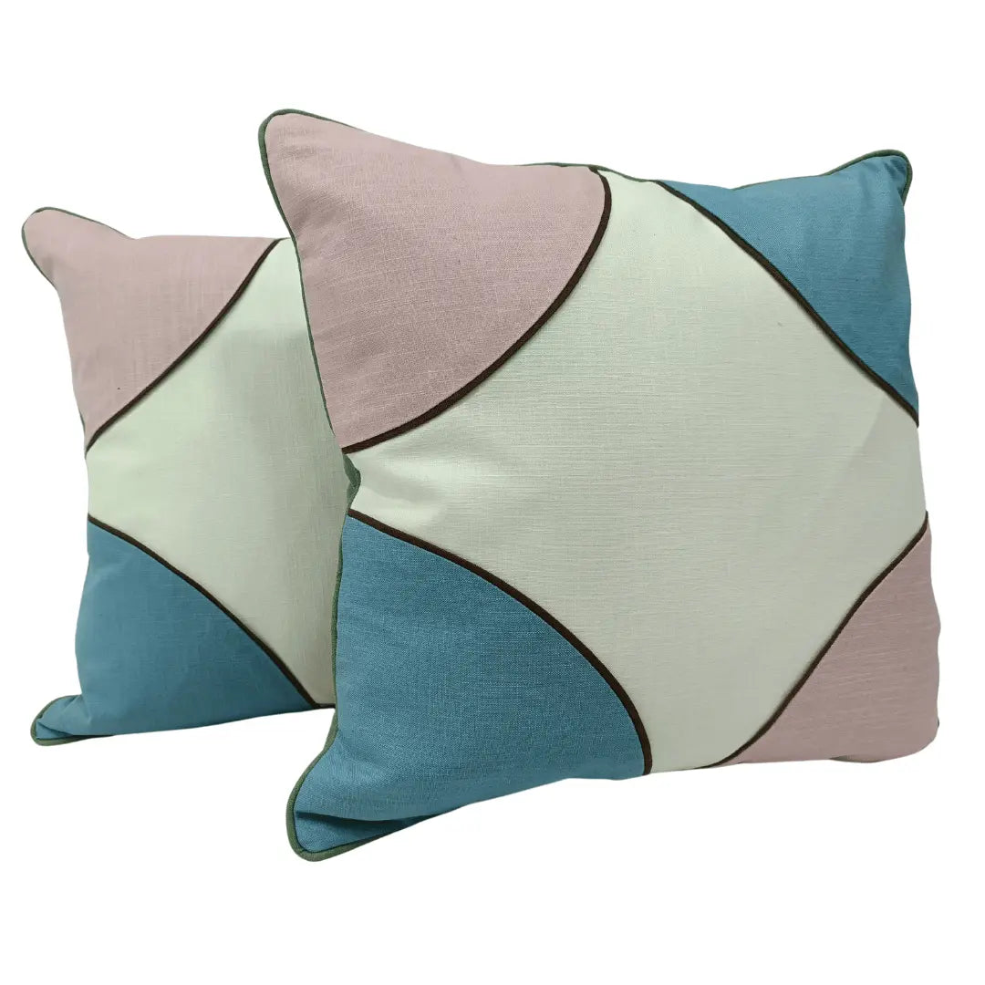 Geometric Accent Pillow Covers (20"x20", Set of 2) | ZIPCushions