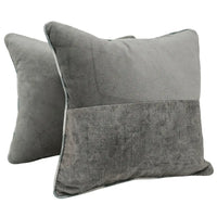 Modern Gray Pillow Covers (16x16, Set of 2)