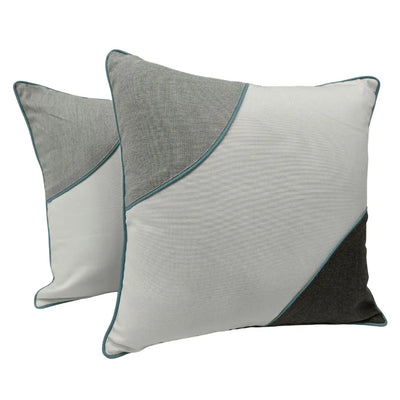 Sunbrella Geometric Accent Pillow Covers (20"x20", Set of 2)