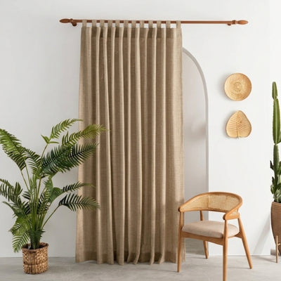 Sand Eco-Woven Curtain - Primary image