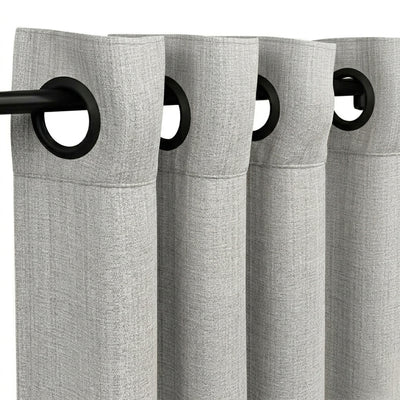 Silver Eco-Woven Curtain - alternate view