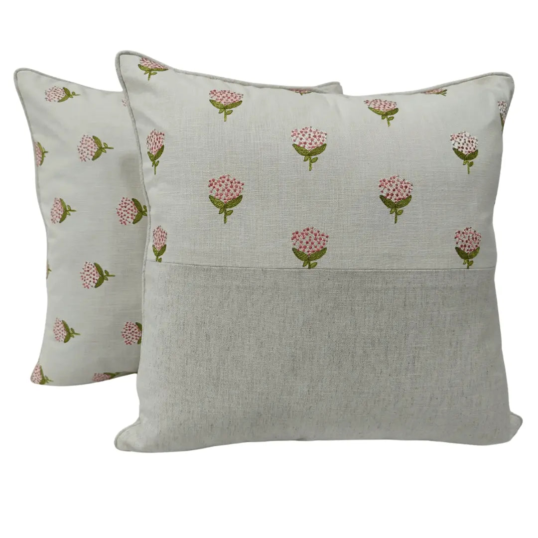 Floral Luxe  Pillow Covers (20"x20", Set of 2) |  ZIPCushions
