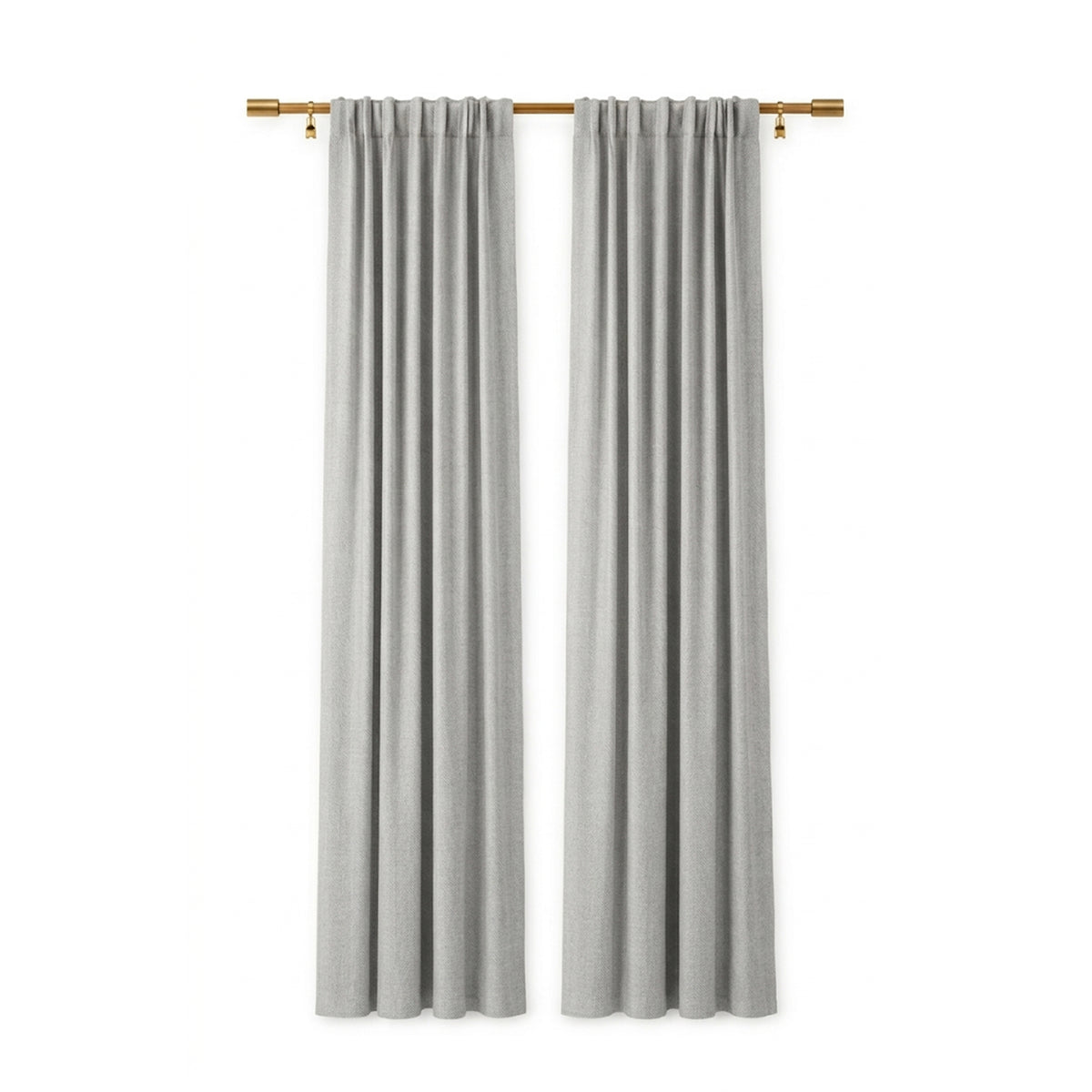 Silver Eco-Woven Curtain - view 2