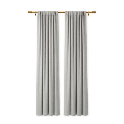 Silver Eco-Woven Curtain - Secondary image