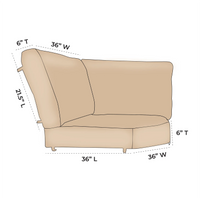 OW Lee Pacifica Replacement Corner Sectional Cushions