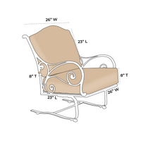 OW Lee Ashbury Spring Lounge Chair Replacement Cushions (Seat and Back)