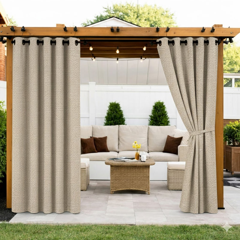 Sunbrella Bliss Sand Curtain