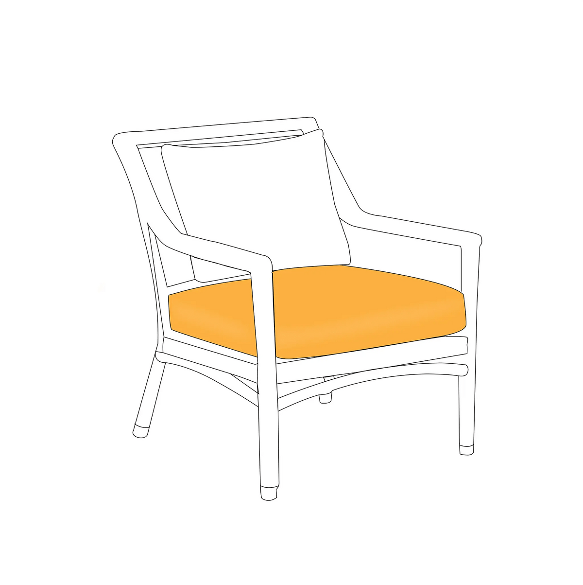 Square Custom Made Outdoor Cushions | ZIPCushions