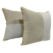 Beige & Off White Dual Tone Pillow Covers (22x22, Set of 2) | ZIPCushions