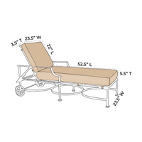 OW Lee Palazzo Adjustable Chaise Replacement Cushions