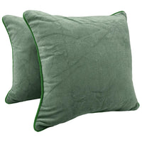 Soft & Stylish Sage Green Royal Velvet Pillow Covers (16x16, Set of 2)