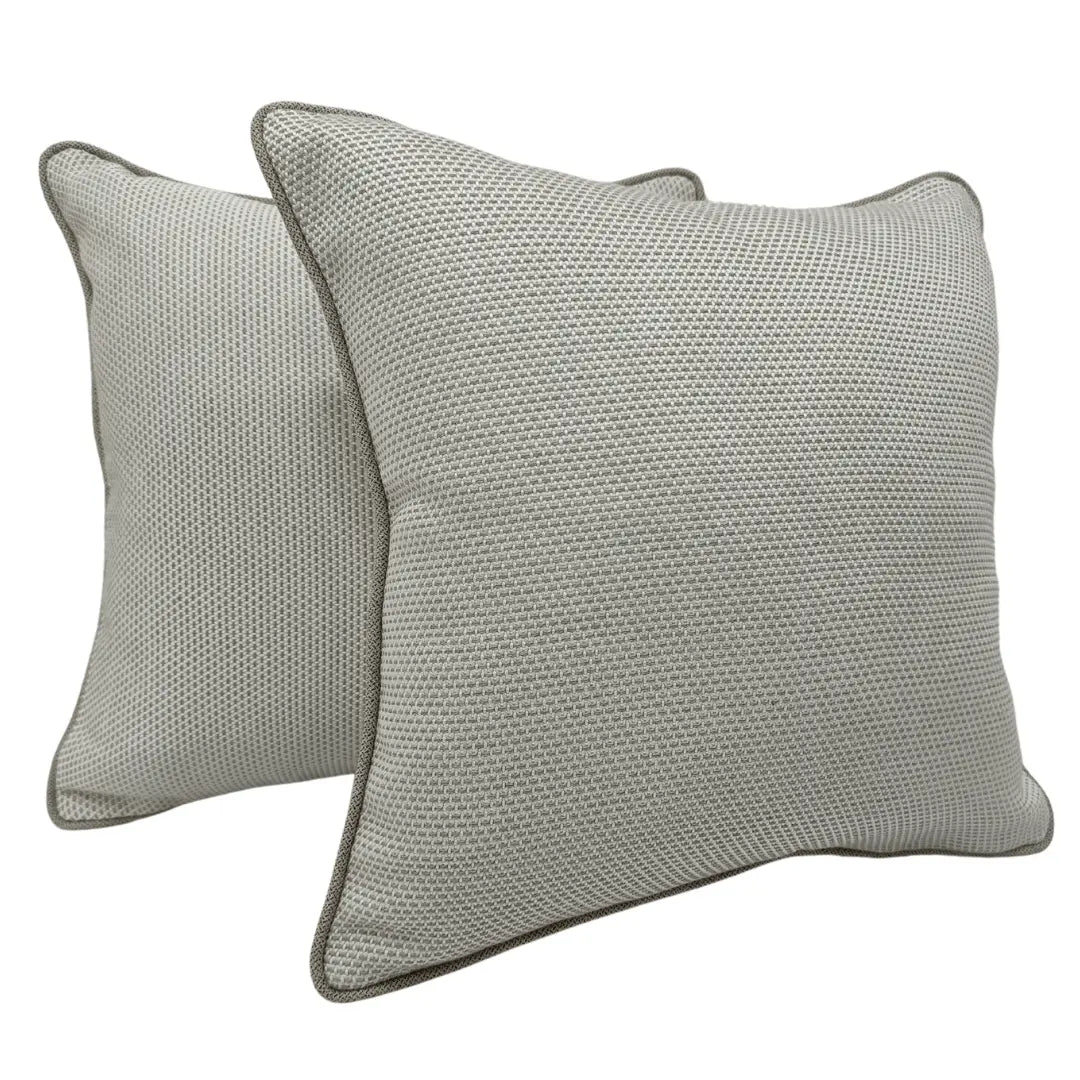 Neutral-Toned Textured Pillow Covers for Indoors (16×16, Set of 2) | ZIPCushions