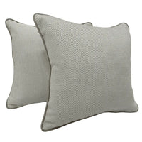 Neutral-Toned Textured Pillow Covers for Indoors (16×16, Set of 2)