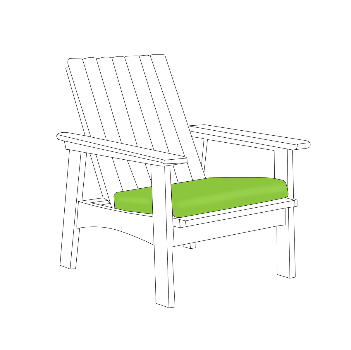 Square Custom Outdoor Furniture Cushions | ZIPCushions