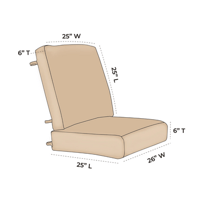 OW Lee Pasadera Replacement Lounge Loveseat & Sofa Cushions