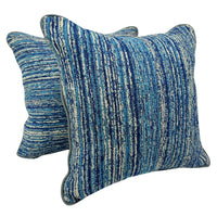 Coastal Blue Pillow Covers for Indoors (16×16, Set of 2)