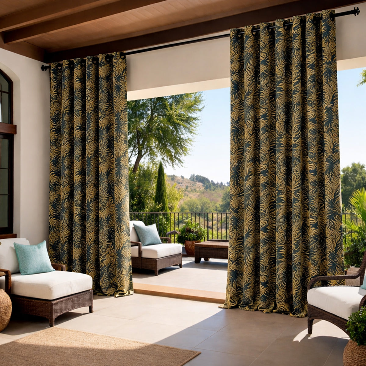 Sunbrella® Ikebana Safari IKE J332 Curtain