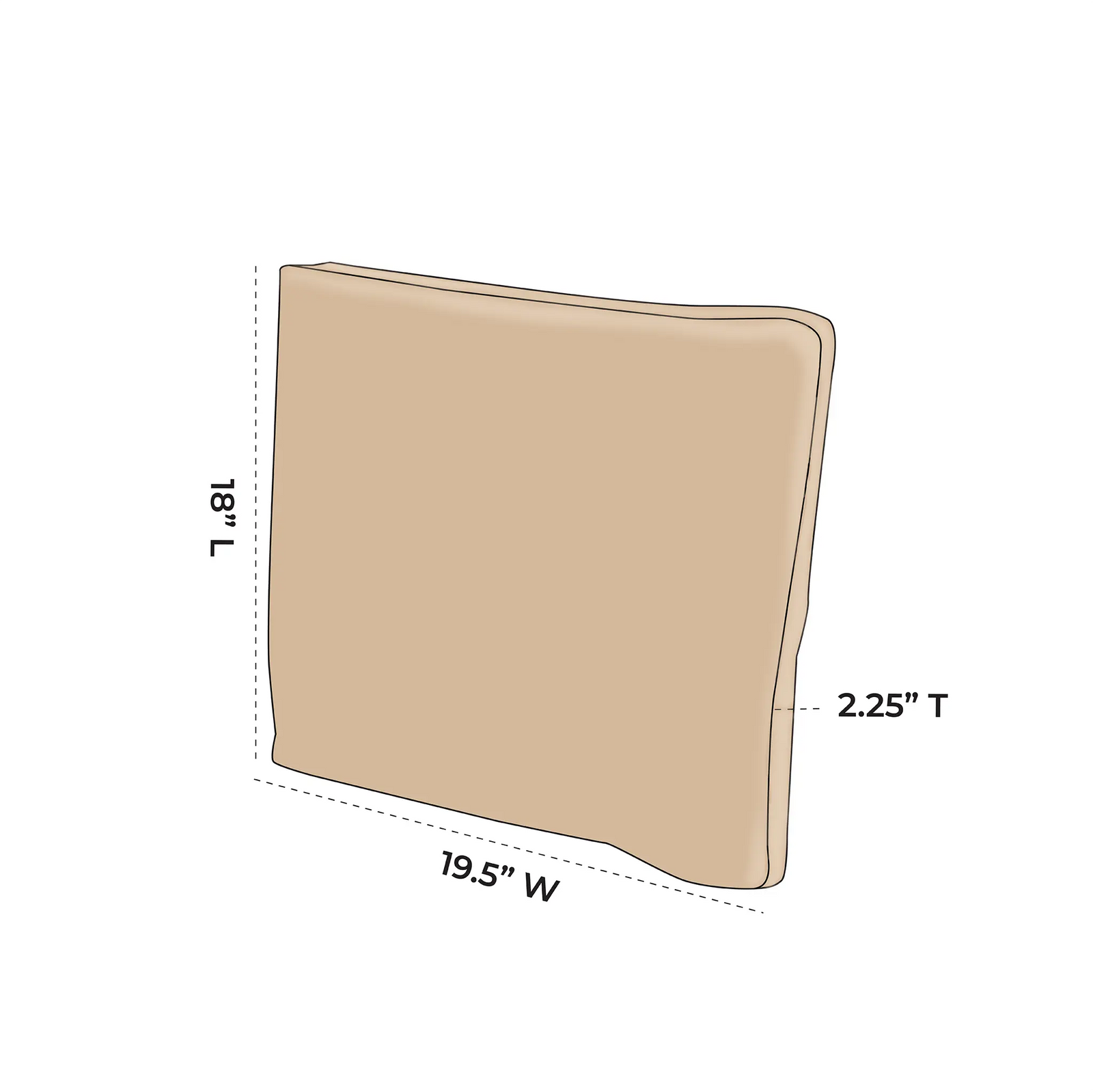 OW Lee Ridgewood Replacement Arm Chair Back Cushion |  ZIPCushions